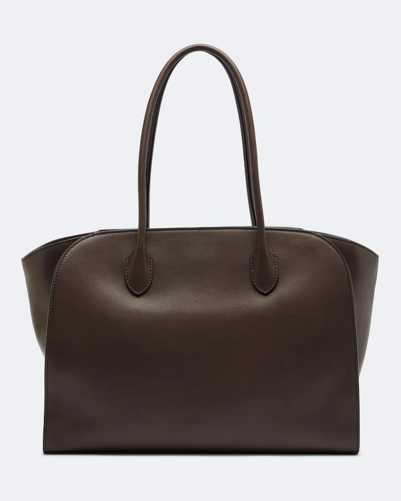 The Row Tote Bag Marlo Medium aus Leder Braun