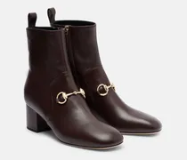 Ankle Boots Horsebit aus Leder