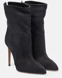 Paris Texas Ankle Boots 105 aus Leder Schwarz