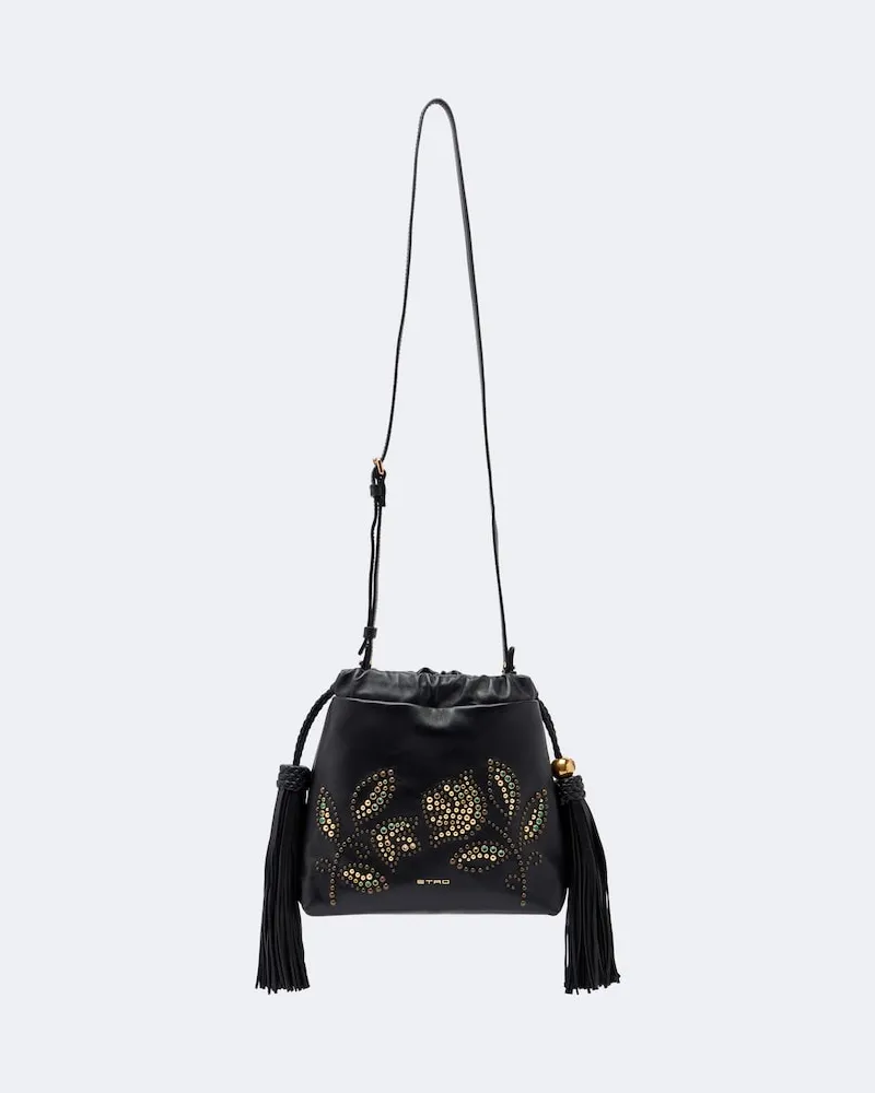 Etro Verzierte Crossbody Bag Kalispera Mini Schwarz