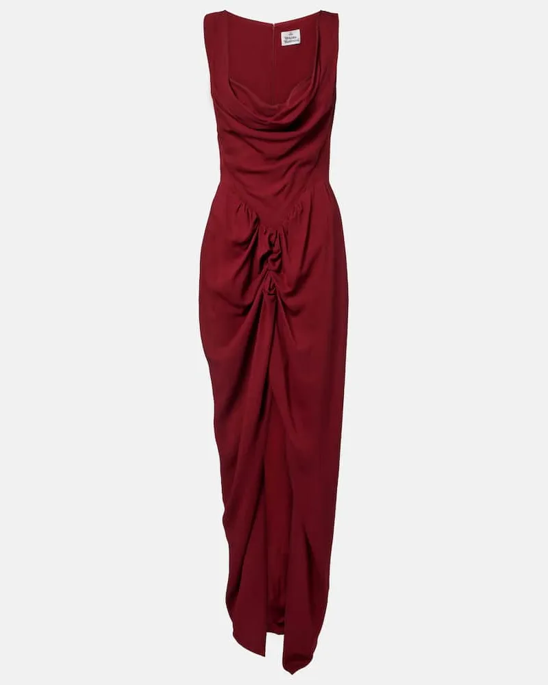 Vivienne Westwood Robe Panther Burgunderrot