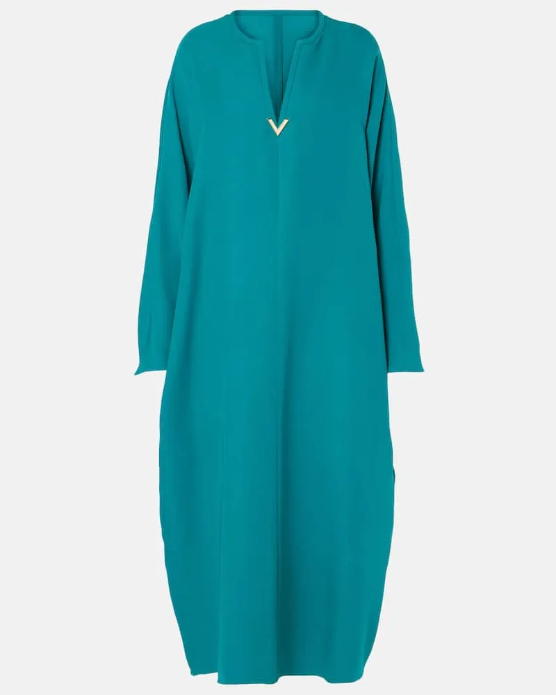 Valentino Garavani Kaftan VGold aus Cady Couture Blau