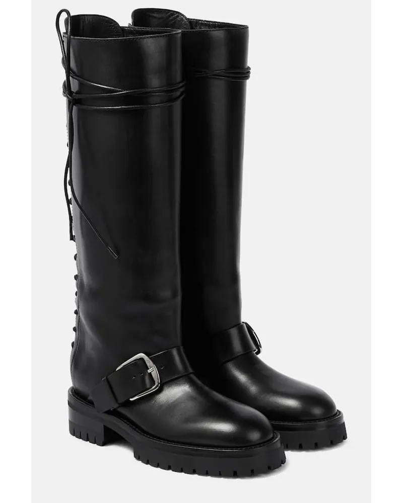 Ann Demeulemeester Stiefel Ans aus Leder Schwarz