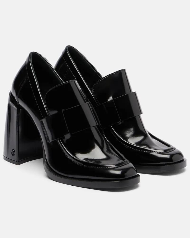 Jimmy Choo Loafer-Pumps Tylor 95 aus Leder Schwarz