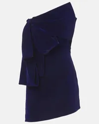 Givenchy Minikleid aus Samt Blau