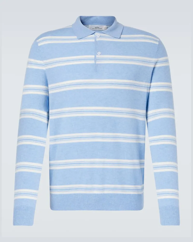 arch4 Polopullover Mr Swansea aus Kaschmir Blau