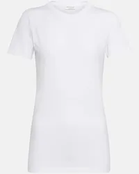 Brunello Cucinelli T-Shirt aus einem Baumwollgemisch Weiss