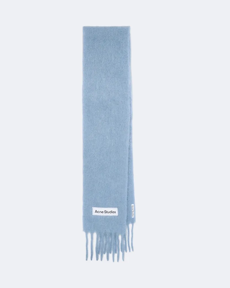 Acne Studios Schal aus Strick Blau