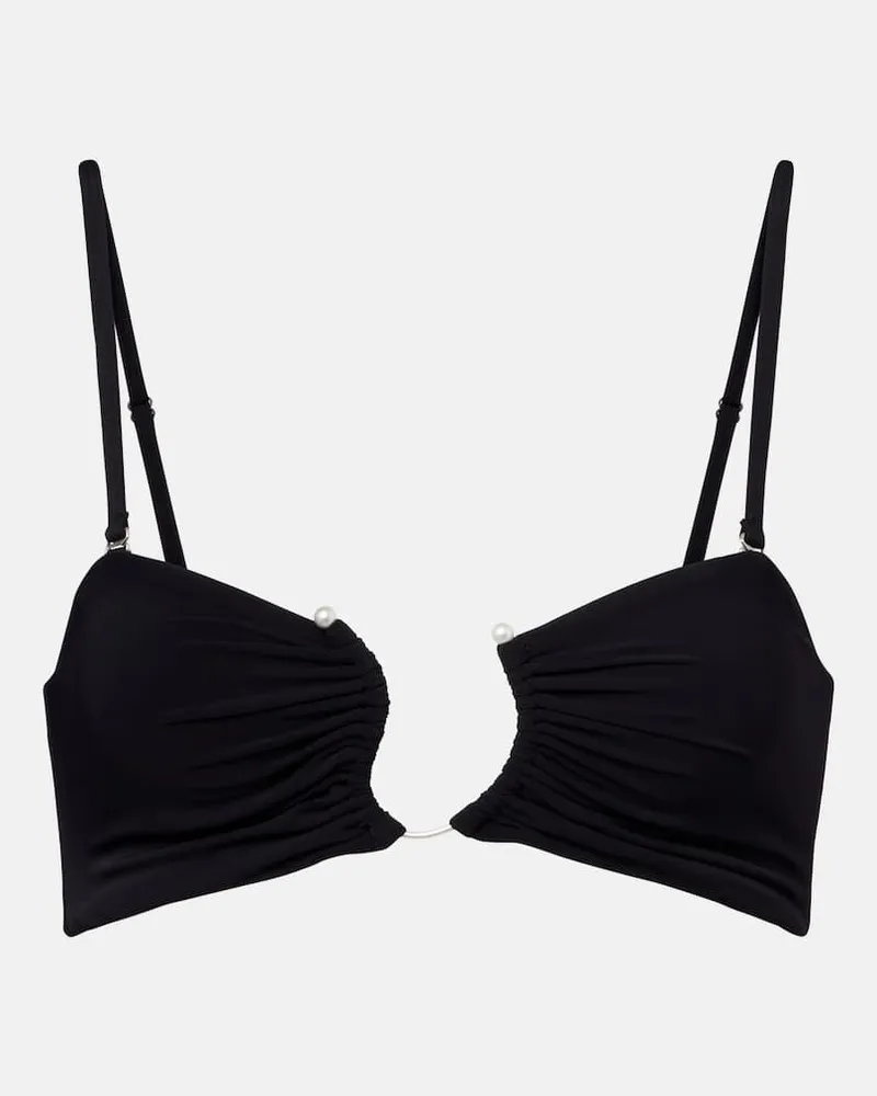 Christopher Esber Bikini-Oberteil Crecent Schwarz