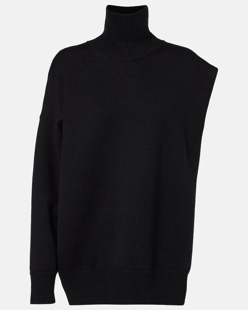 Alaïa Alaïa Pullover Sided aus Schurwolle Schwarz
