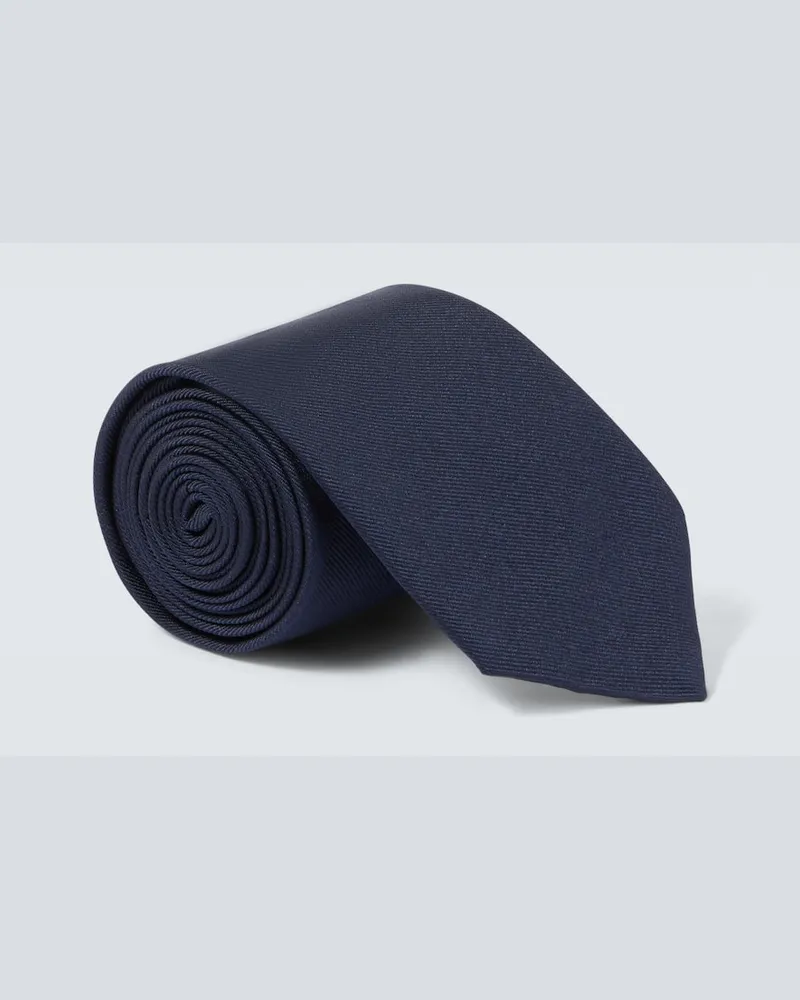 Prada Krawatte aus Seide Blau