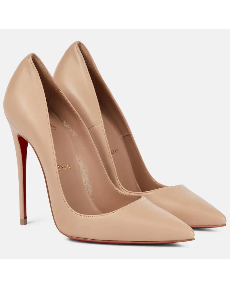 Christian Louboutin Pumps So Kate 120 aus Leder Beige