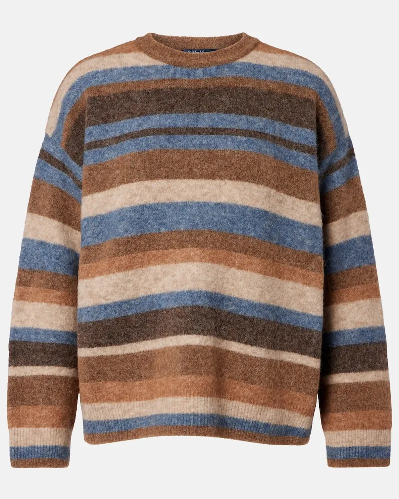 Max Mara Pullover Smmvolare aus einem Alpakawollgemisch Beige