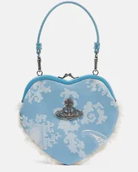 Vivienne Westwood Schultertasche Belle aus Jacquard Blau