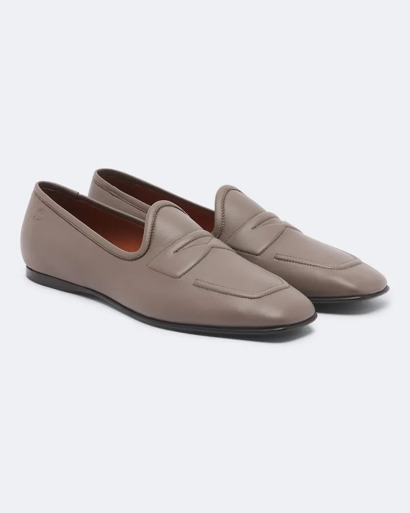 Acne Studios Loafers aus Leder Grau