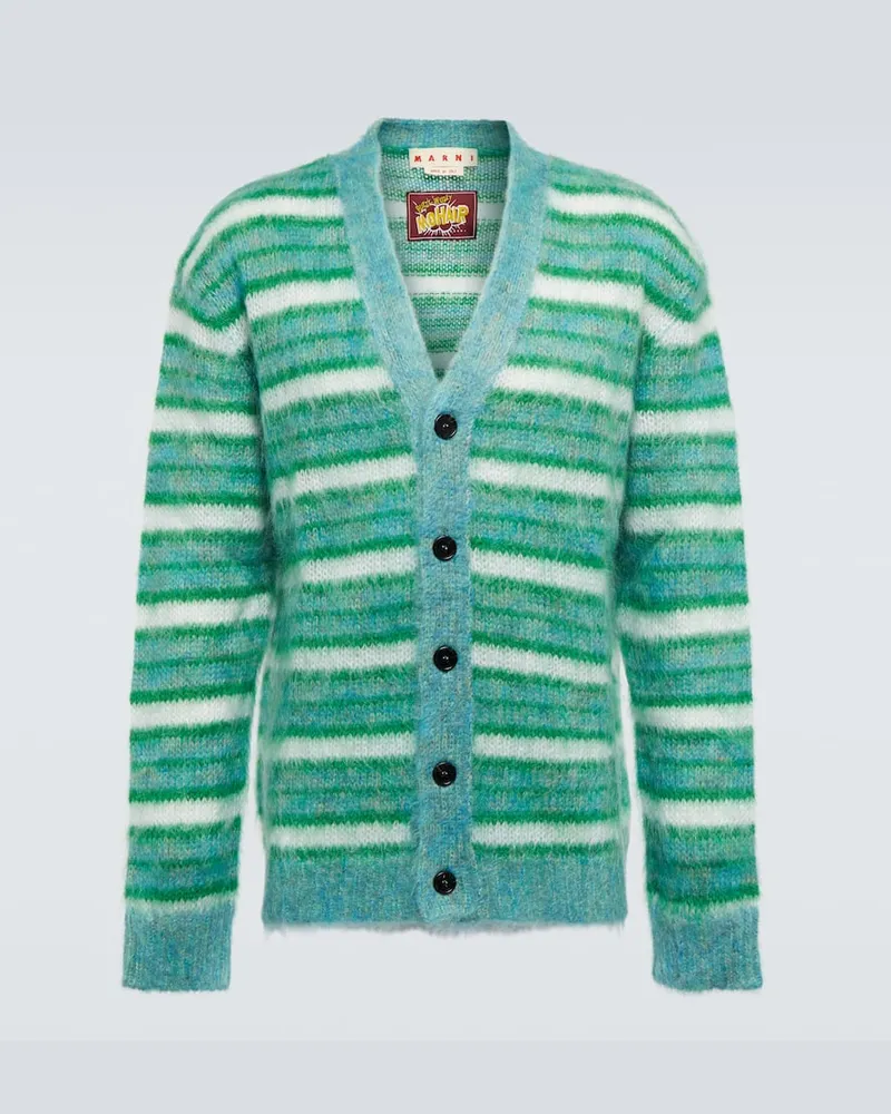 Marni Cardigan aus einem Mohairgemisch Grün