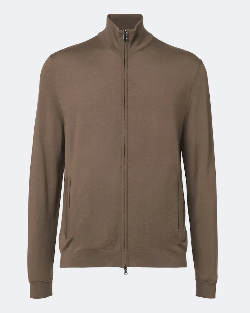 Bogner Cardigan Oscar aus Wolle Braun