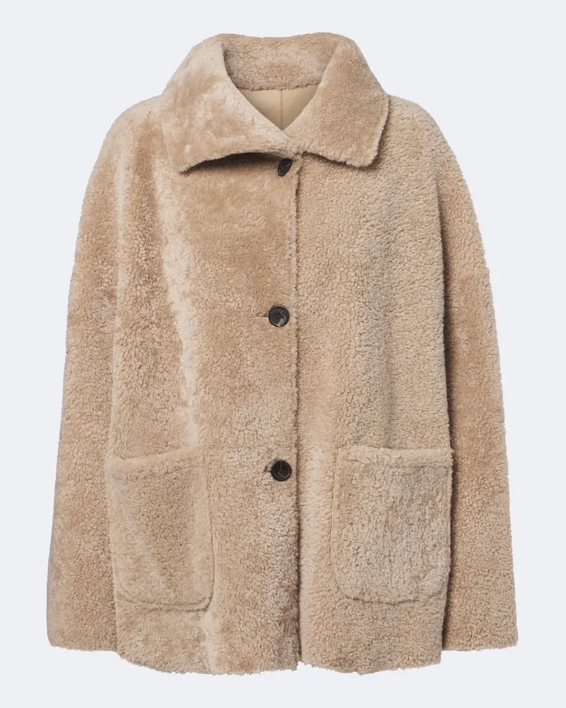Arma Wendbare Jacke Isabella aus Lammfell Beige