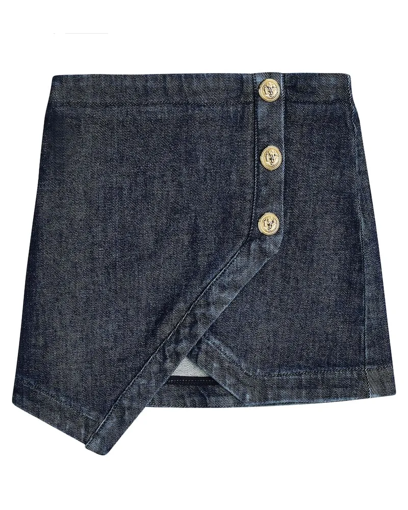 Balmain Jeansrock Blau
