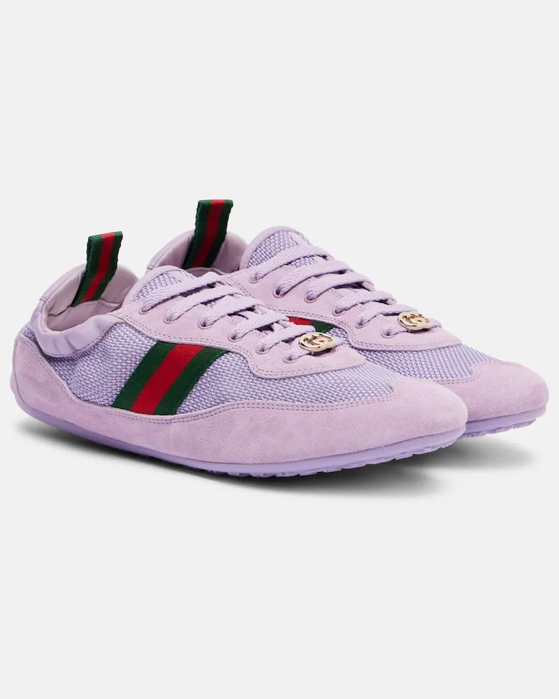 Gucci Sneakers Gucci Shift mit Veloursleder Violett