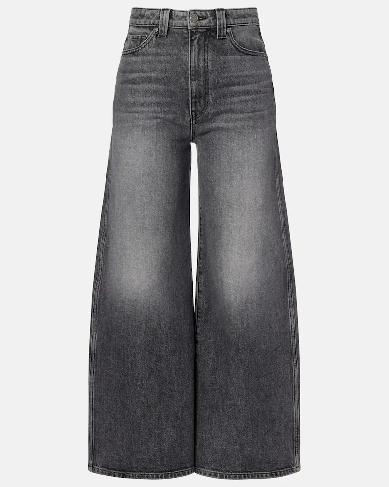 KHAITE High-Rise Jeans Delina Grau