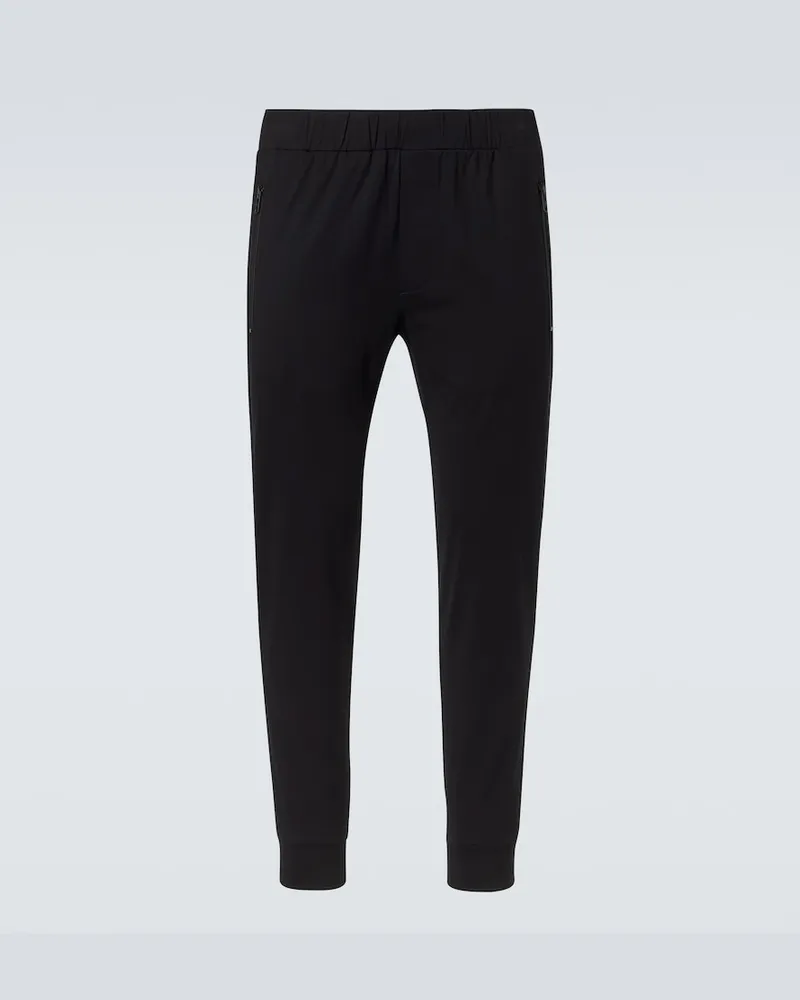 Prada Hose aus einem Baumwollgemisch mit Re-Nylon Schwarz
