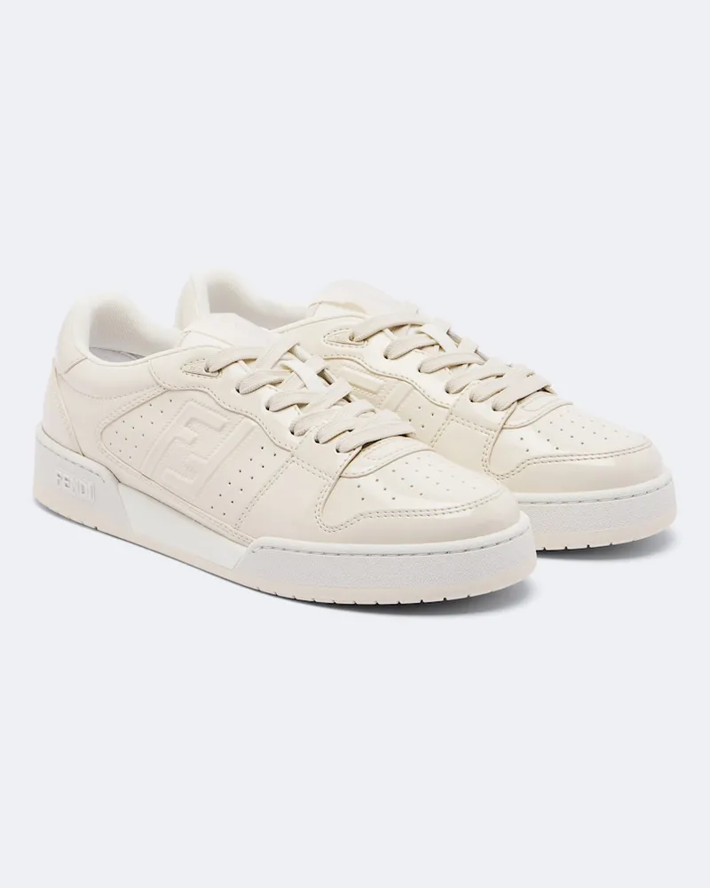 Fendi Sneakers Fendi Match aus Leder Weiß