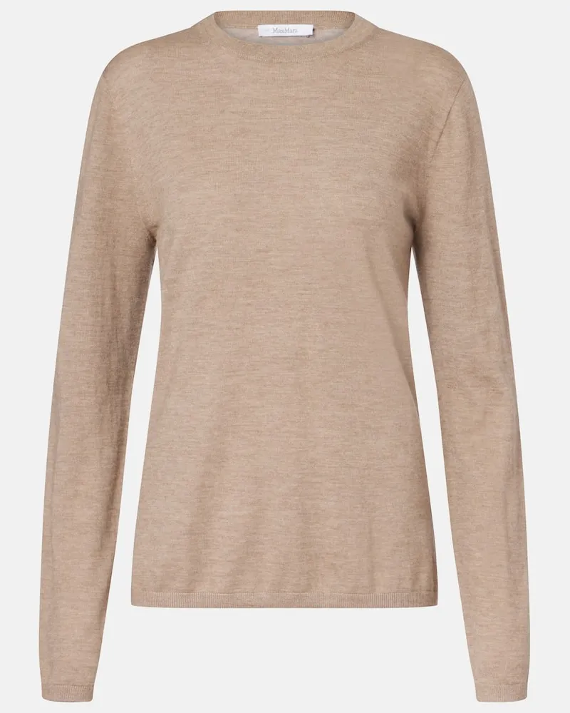 Max Mara Pullover Marica aus Kaschmir Beige