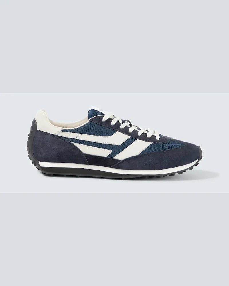 Tom Ford Sneakers Mick mit Veloursleder Blau