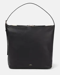 A.P.C. Tote Vera aus Leder Schwarz