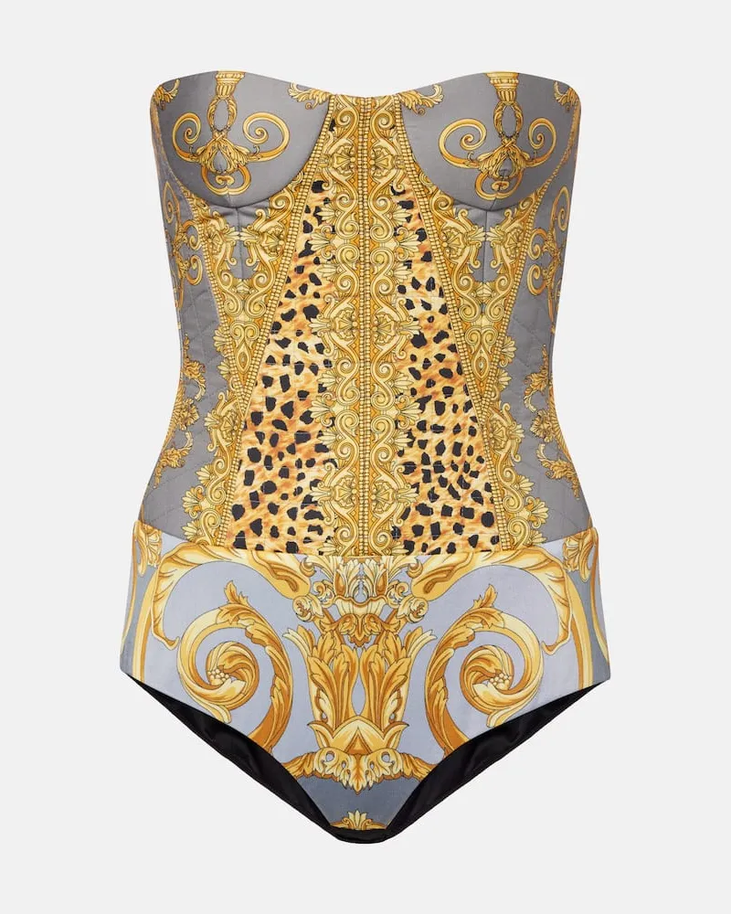 Versace Bedruckter Body aus Baumwolle Multicolor