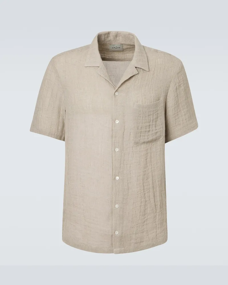Le Kasha 1918 Hemd Botad aus Leinen Beige