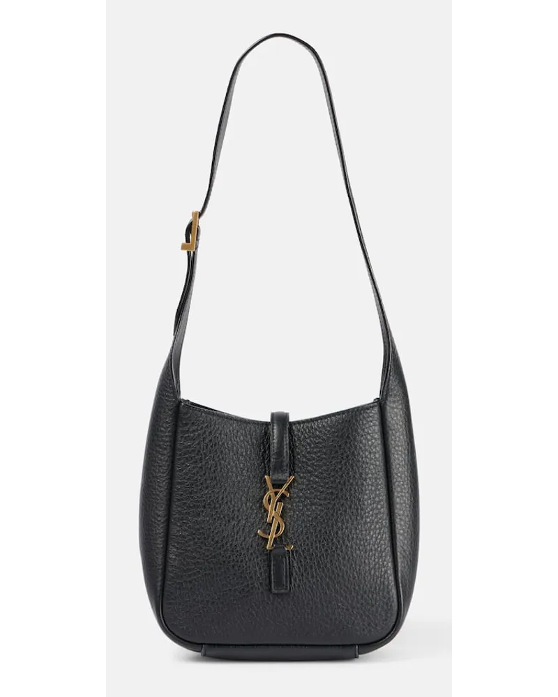 Saint Laurent Schultertasche Le 5 à 7 Supple Mini aus Leder Schwarz