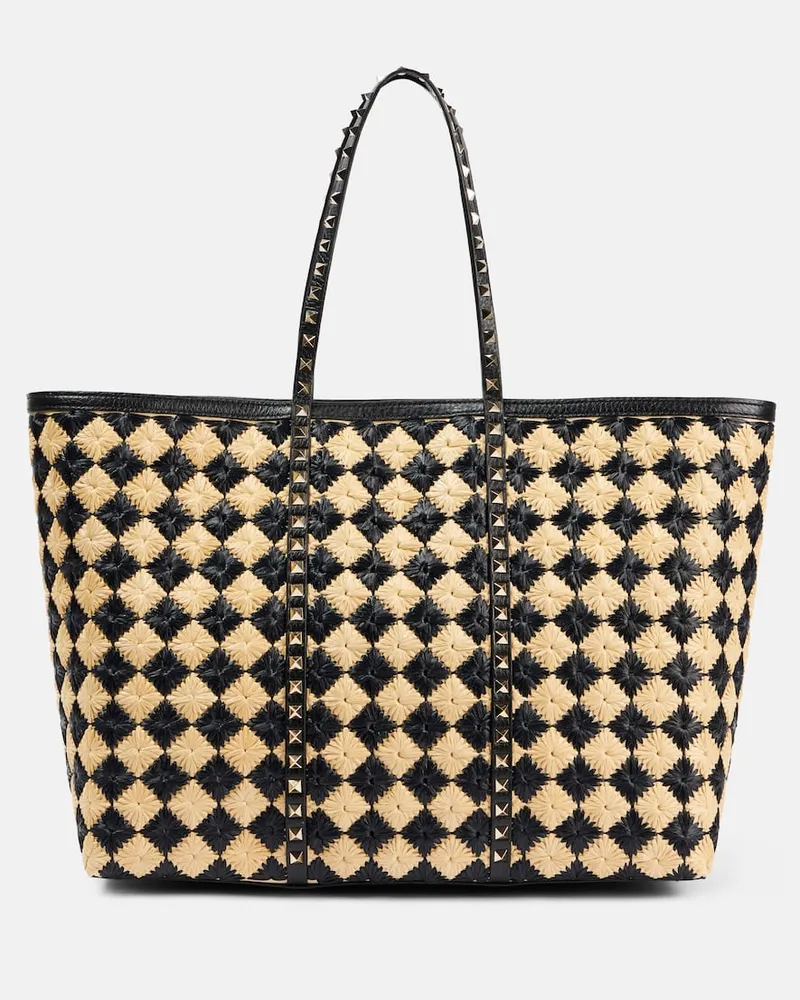 Valentino Garavani Tote Rockstud Large Beige