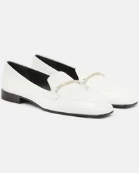 Victoria Beckham Loafers aus Leder Weiss