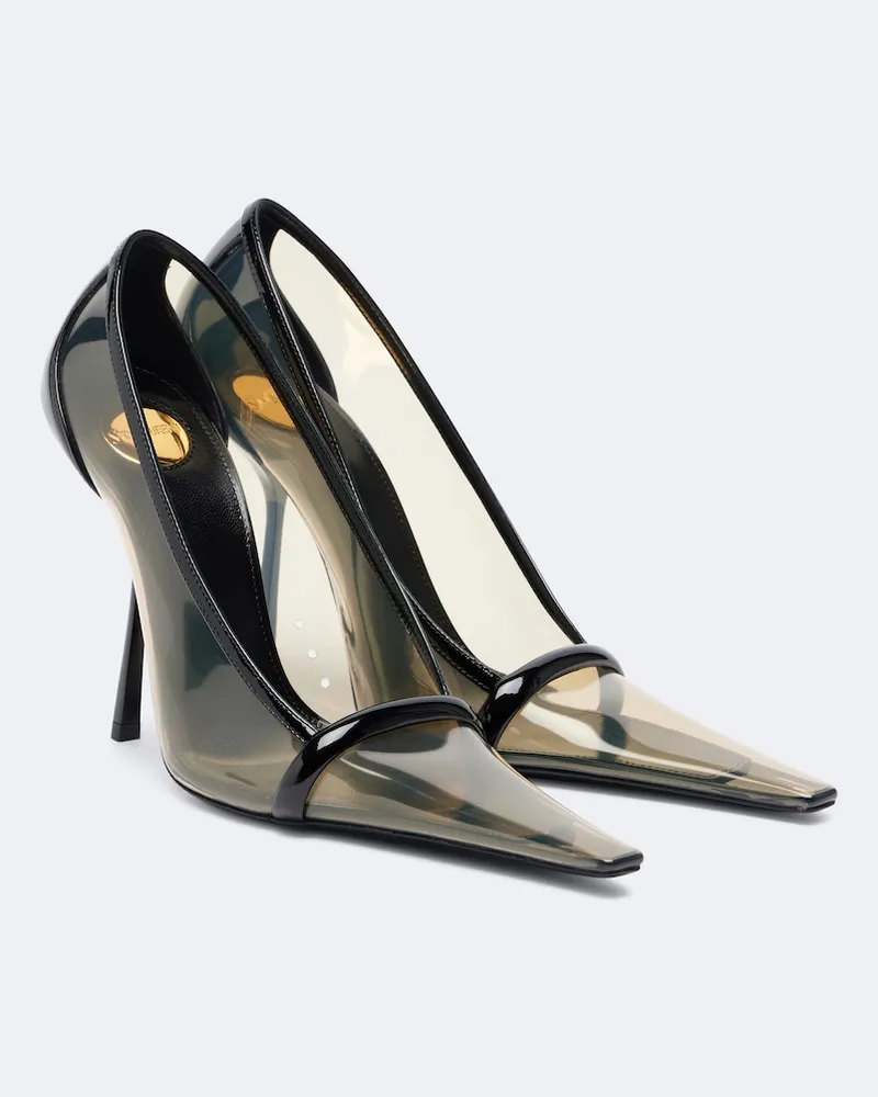 Saint Laurent Pumps Brigitte mit Leder Transparent