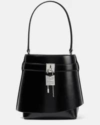 Givenchy Bucket-Bag Shark Lock aus Leder Grau