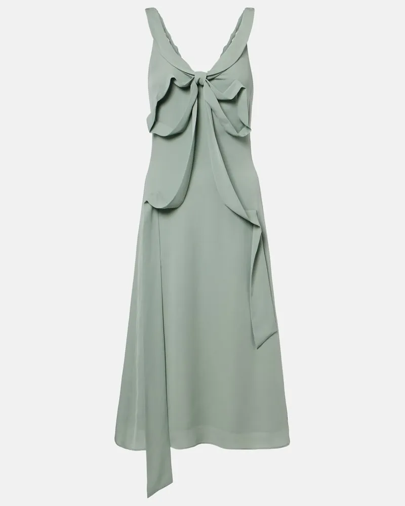 Acne Studios Midikleid aus Seide Grün