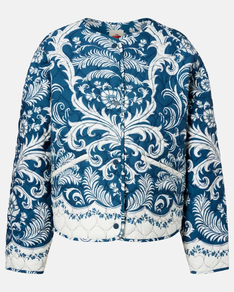 FARM Rio Bedruckte Steppjacke Blau