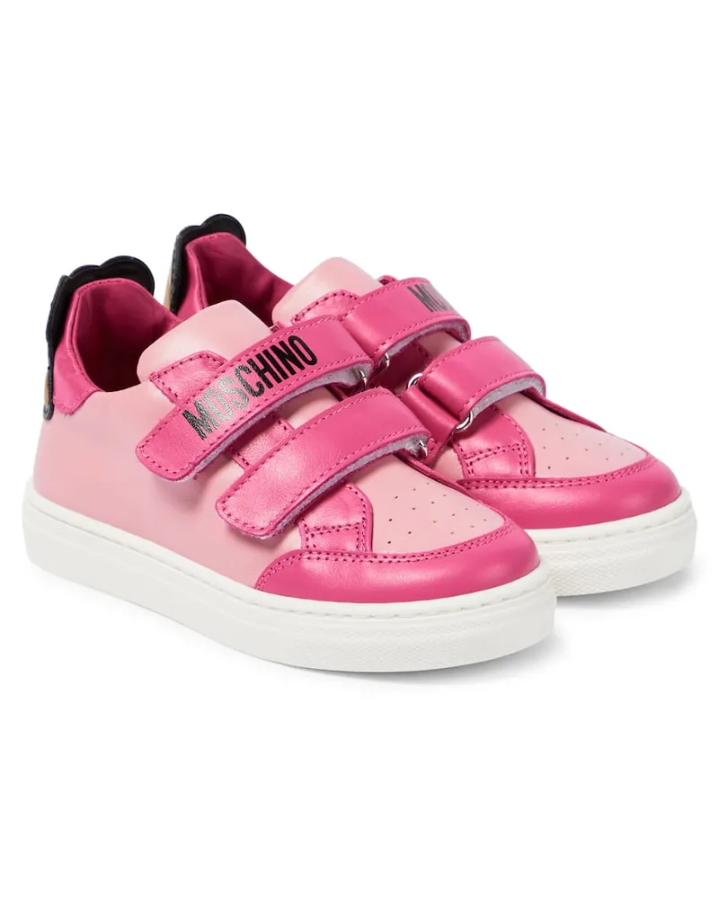 Moschino Sneakers aus Leder Multicolor