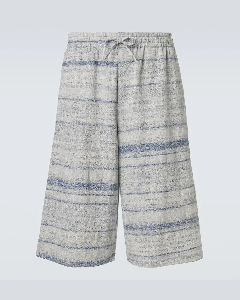 Loewe Paula's Ibiza Shorts aus Denim-Jacquard Blau