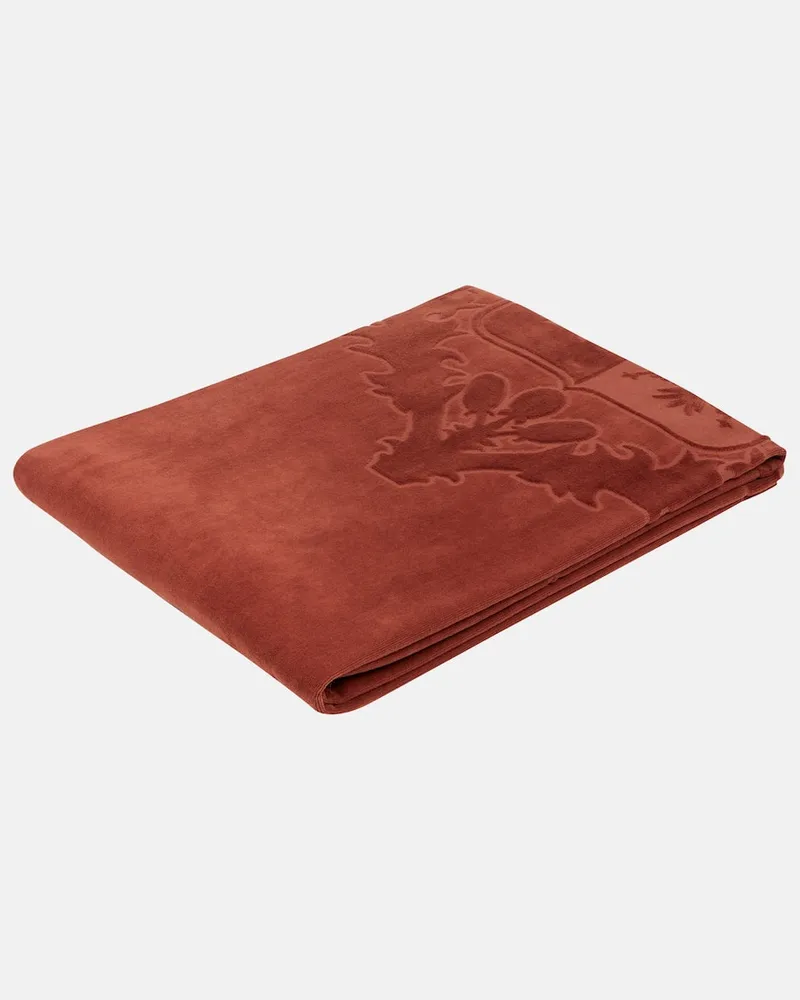 Loro Piana Strandhandtuch Crest Rot