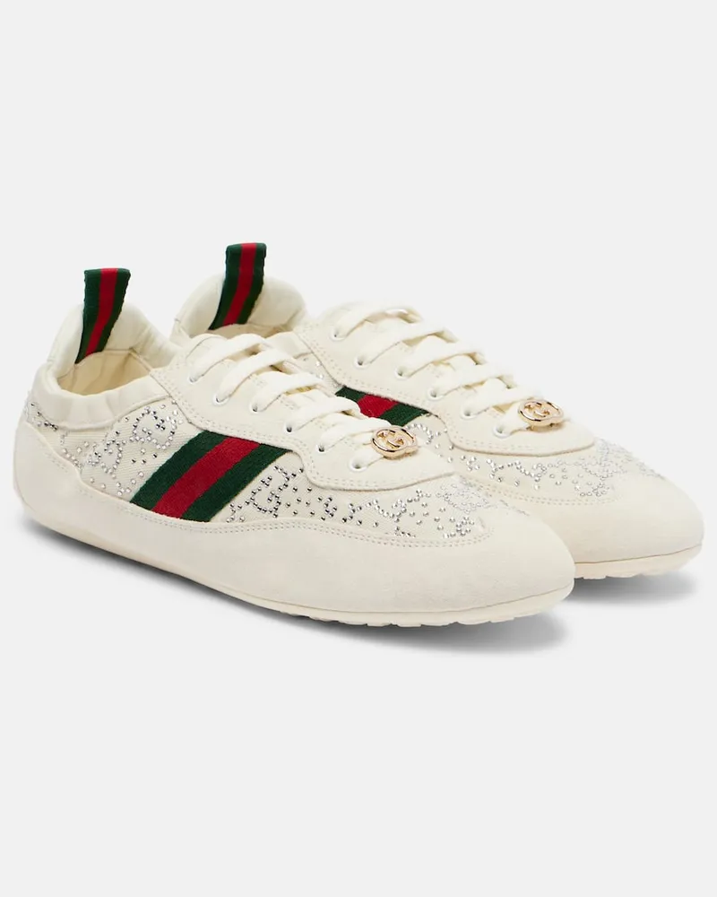 Gucci Sneakers Gucci Shift mit Veloursleder Weiß