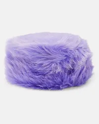 RUSLAN BAGINSKIY Hut aus Faux Fur Lila