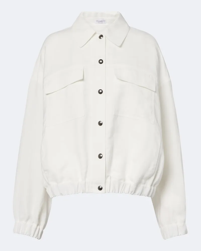 Brunello Cucinelli Blouson Weiß
