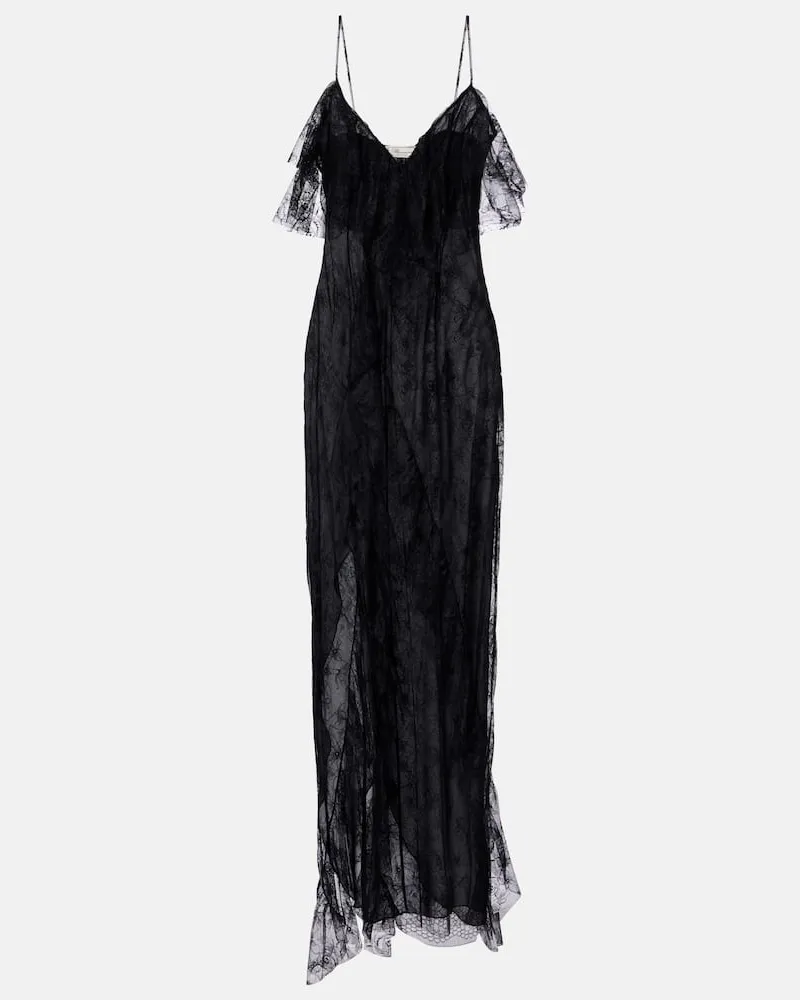 Blumarine Robe aus Spitze Schwarz