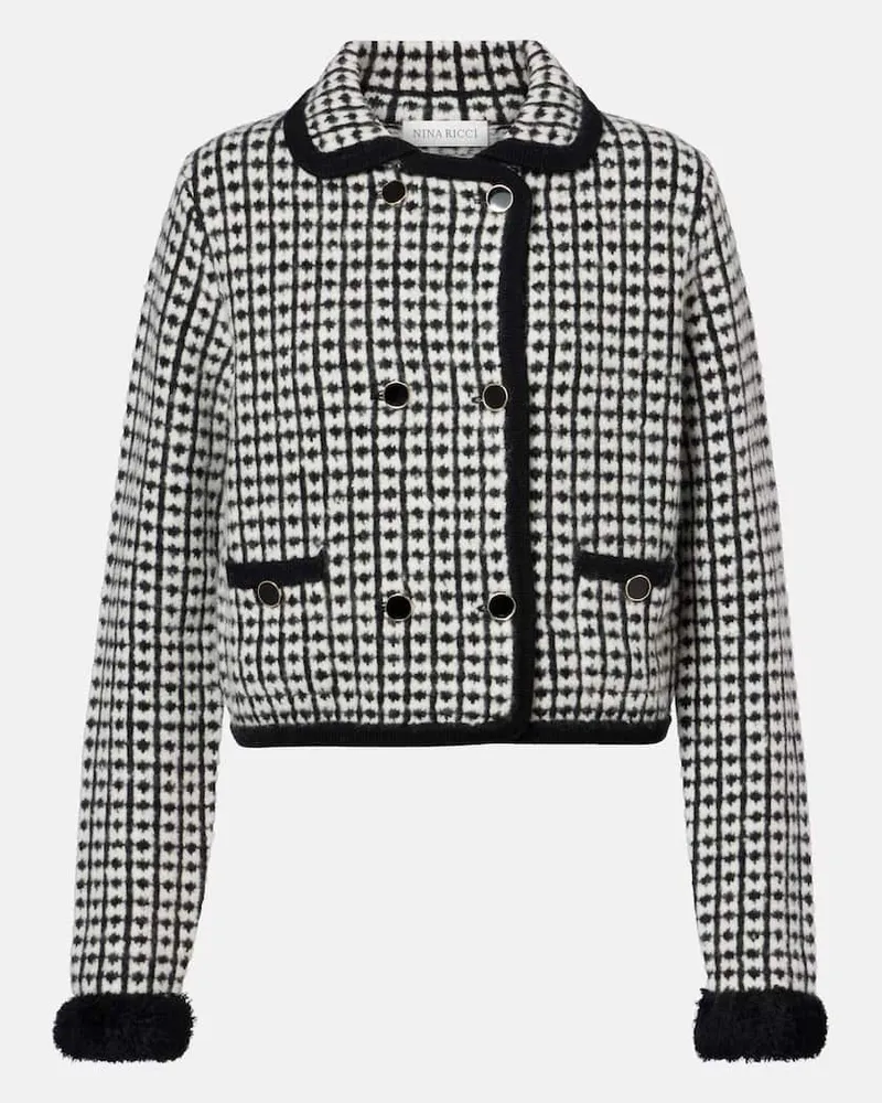 Nina Ricci Cardigan aus einem Wollgemisch Schwarz