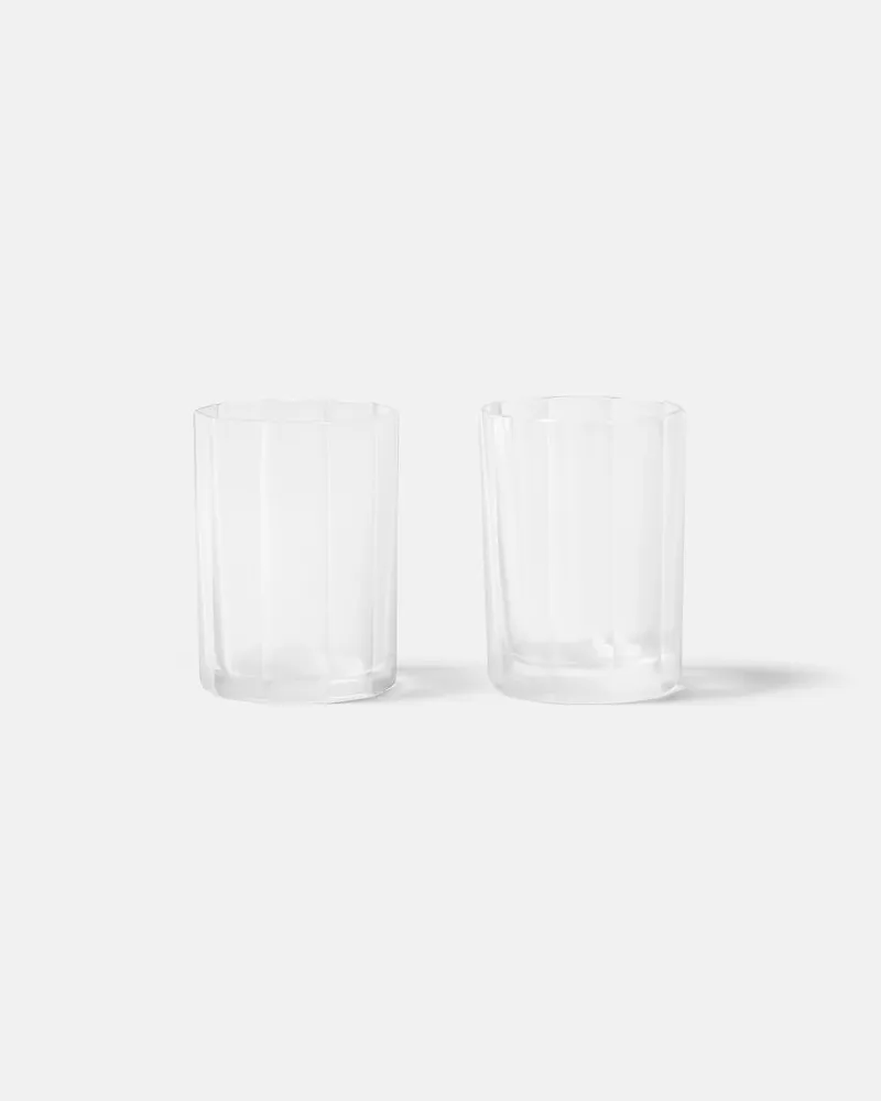 NasonMoretti Set aus zwei Trinkgläsern Dodeca Transparent