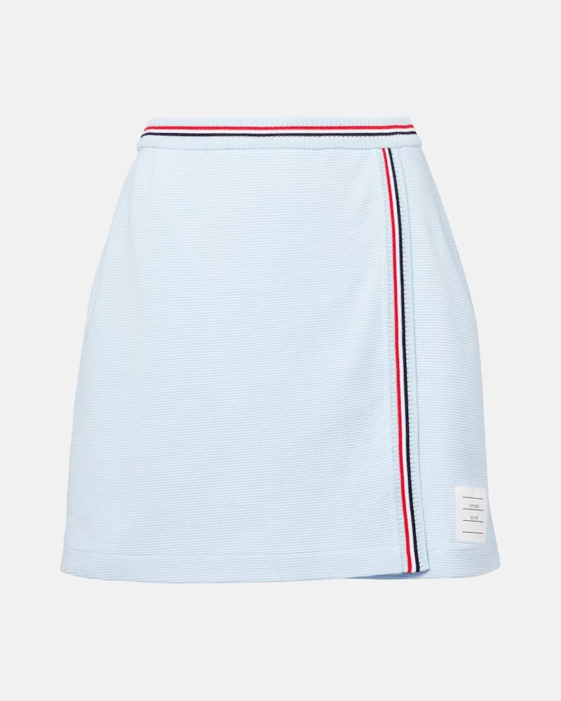 Thom Browne Wickelrock aus Baumwolle Blau