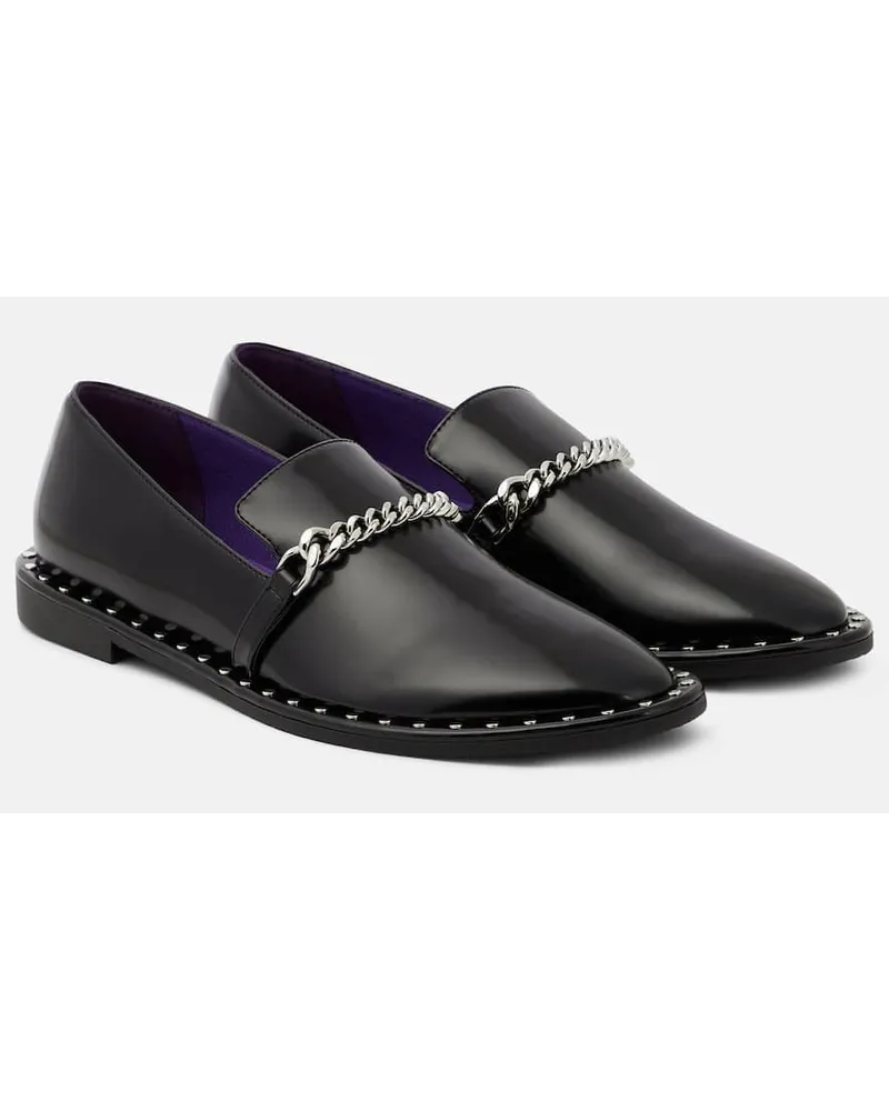 Stella McCartney Loafers Falabella aus Alter Mat Schwarz